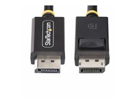 StarTech.com 2m DisplayPort 2.1 Cable, VESA-Certified, DP40 DP 2.1 Cable - DisplayPort-kabel - DisplayPort (hann) låst til DisplayPort (hann) låst - DisplayPort 2.1 - 2 m - 8K 60Hz støtte, 4K 144Hz støtte, 1440p støtte 240 Hz, UHBR10, HDR-støtte, up to 40 Gbps data transfer rate, passiv - svart DP21-2M-DP40-CABLE