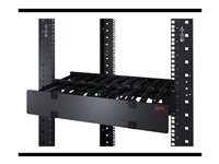 APC Horizontal Cable Manager Single-Sided with Cover - Rack-kabelføringssett - svart - 2U - 19" - for Smart-UPS X 3000VA Short Depth Tower/Rack LCD AR8600A