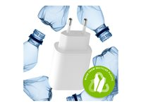 dbramante1928 re-charge - Strømadapter - 20 watt - 3 A - PD/PPS - 2 utgangskontakter (24 pin USB-C) - hvit - Europa CH20EUWH7122