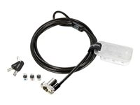 Kensington Universal 3-in-1 Keyed Laptop Lock - Sikkerhetskabellås - 1.8 m K62319M