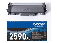 Brother TN2590XL - Svart - original - boks - tonerpatron - for Brother MFC-L2922DW TN2590XL