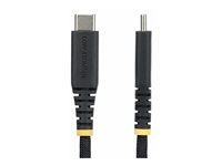 StarTech.com - USB-kabel - 24 pin USB-C (hann) til 24 pin USB-C (hann) - USB 2.0 - 3 A - USB Power Delivery (60W), rett, robust, støtte for Power Delivery 2,0 - svart USB2CC1MNCBR