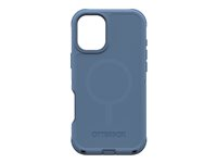 OtterBox Defender Series - Baksidedeksel for mobiltelefon - MagSafe-samsvar - silikon - babyblå jeans (blå) - for Apple iPhone 16 Plus 77-95946
