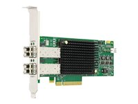 Emulex Gen 6 LPE31002-M6 - Vertbussadapter - PCIe 3.0 x8 lav profil - 16Gb Fibre Channel Gen 6 SFP+ x 2 LPE31002-M6