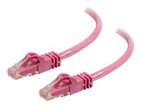 C2G Cat6 Booted Unshielded (UTP) Network Patch Cable - Koblingskabel - RJ-45 (hann) til RJ-45 (hann) - 1.5 m - UTP - CAT 6 - formstøpt, uten hindringer, flertrådet - rosa 83589