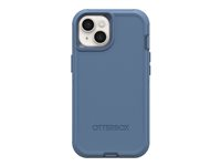 OtterBox Defender Series - Baksidedeksel for mobiltelefon - MagSafe-samsvar - polykarbonat, syntetisk gummi - babyblå jeans (blå) - for Apple iPhone 14 Plus, 15 Plus 77-94044