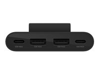 Belkin BoostCharge - Ladestripe - 4 utgangskontakter (2 x USB-C, 2 x USB) - svart BUZ001BT2MBKB7