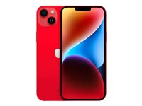 Apple iPhone 14 Plus - (PRODUCT) RED - 5G smartphone - dobbelt-SIM / Internminne 128 GB - OLED-display - 6.7" - 2778 x 1284 piksler - 2x bakkameraer 12 MP, 12 MP - front camera 12 MP - rød MQ513QN/A