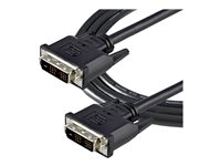 StarTech.com 2m DVID Single Link Cable M/M - DVI-kabel - enkeltlenke - DVI-D (hann) til DVI-D (hann) - 2 m - formstøpt, tommelskruer - svart DVIDSMM2M