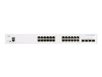 Cisco Business 350 Series 350-24T-4G - Switch - L3 - Styrt - 24 x 10/100/1000 + 4 x SFP - rackmonterbar CBS350-24T-4G-EU