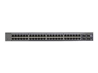 NETGEAR Smart GS748T - V5 - switch - L3 Lite - Styrt - 48 x 10/100/1000 + 2 x Gigabit SFP + 2 x kombo-Gigabit SFP - stasjonær, rackmonterbar GS748T-500EUS