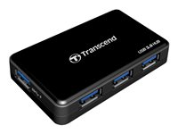 Transcend HUB3 - Hub - 4 x SuperSpeed USB 3.0 - stasjonær - for Intel Next Unit of Computing 11 Essential Kit - NUC11ATKPE TS-HUB3K