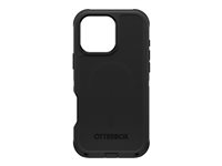 OtterBox Defender Series - Baksidedeksel for mobiltelefon - MagSafe-samsvar - silikon - svart - for Apple iPhone 16 Pro Max 77-95989