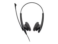 Jabra BIZ 1100 Duo - Hodesett - on-ear - kablet - 3,5 mm jakk - svart - akademisk - Zoom Certified, Certified for Microsoft Teams 1159-0139-EDU