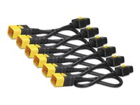 APC Power Cord Kit - Strømkabel - IEC 60320 C19 til IEC 60320 C20 - 16 A - 61 cm - rød (en pakke 6) - for P/N: SMT2200I-AR, SMT2200R2I-AR, SMT3000I-AR, SMT3000R2I-AR, SMX3000HVTUS, SRT10RMXLIX806 AP8716SX340