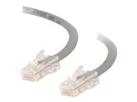 C2G Cat5e Non-Booted Unshielded (UTP) Network Crossover Patch Cable - Krysskabel - RJ-45 (hann) til RJ-45 (hann) - 7 m - UTP - CAT 5e - flertrådet, uniboot - grå 83286