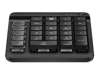 HP 435 - Tastegruppe - 9 programmerbare taster, lav profil tastereise, utskiftbare tastaturkapper med klistremerker - trådløs - Bluetooth 5.3 - Engelsk - jakksvart 7N7C3AA#ABB