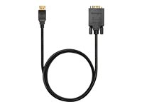 Kensington - Adapterkabel - DisplayPort (hann) til HD-15 (VGA) (hann) - DisplayPort 1.2 - 1.83 m - passiv, 1080p-støtte - svart K33024WW