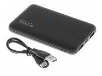 Insmat - Strømbank - 10000 mAh - 22.5 watt - 5 A - PD 3.0 - 3 utgangskontakter (USB, 24 pin USB-C) 860-3100