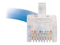 C2G Cat5e Non-Booted Unshielded (UTP) Network Patch Cable - Koblingskabel - RJ-45 (hann) til RJ-45 (hann) - 2 m - UTP - CAT 5e - flertrådet, uniboot - blå 83023