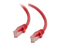 C2G Cat5e Booted Unshielded (UTP) Network Patch Cable - Koblingskabel - RJ-45 (hann) til RJ-45 (hann) - 2 m - UTP - CAT 5e - formstøpt, uten hindringer, flertrådet - rød 83223