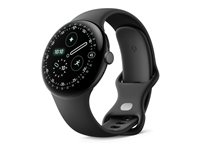 Google Pixel Watch 4 - 45 mm - mattsvart aluminium - smartklokke med aktivt bånd - fluoroelastomer with soft-touch coating - obsidian - båndbredde: L - 32 GB - LTE, UWB, NFC, Bluetooth, Wi-Fi 6 - 4G - 36.7 g GA09307-EU