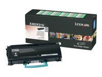 Lexmark - Ekstra høy ytelse - svart - original - tonerpatron - for Lexmark X463de, X464de, X466de, X466dte, X466dwe X463X31G