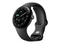 Google Pixel Watch 4 - 41 mm - mattsvart aluminium - smartklokke med aktivt bånd - fluoroelastomer with soft-touch coating - obsidian - båndbredde: L - 32 GB - LTE, UWB, NFC, Bluetooth, Wi-Fi 6 - 4G - 31 g GA06001-EU