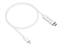 HyperDrive - Adapterkabel - 24 pin USB-C hann til HDMI hann - 2.5 m - hvit - 4K 60Hz støtte, Støtte for DP Alt-modus HD6007WHGL