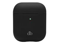 dbramante1928 Costa Rica - Boksdeksel for ladeboks for tådløse ørepropper - silikon, resirkulert plast - nattsvart - for Apple AirPods (2. generasjon) CRAPNIBL1480