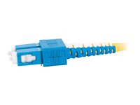 C2G SC-SC 9/125 OS1 Duplex Singlemode PVC Fiber Optic Cable (LSZH) - Koblingskabel - SC-enkeltmodus (hann) til SC-enkeltmodus (hann) - 1 m - fiberoptisk - dupleks - 9 / 125 micron - OS1 - halogenfri - gul 85568