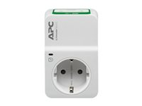 APC Essential Surgearrest PM1WU2 - Overspenningsavleder - AC 230 V - utgangskontakter: 1 - Tyskland - hvit PM1WU2-GR