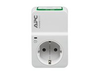 APC Essential Surgearrest PM1WU2 - Overspenningsavleder - AC 230 V - utgangskontakter: 1 - Tyskland - hvit PM1WU2-GR