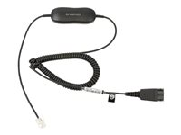 Jabra GN1200 CC - Hodetelefonkabel - Quick Disconnect plugg til RJ-9 hann - 2 m - for Jabra GN 2100, GN 2200, GN 2250 88011-99