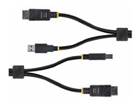 StarTech.com 10ft (3m) DisplayPort and USB 5Gbps KVM Cable - Tastatur / video / musekabel (KVM) - DisplayPort, USB-type A (hann) til DisplayPort, USB Type B (hann) - 3 m - 4K 60Hz støtte, HDR10-støtte - svart DU12210-KVM-CABLE