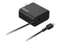 Lenovo - USB-C-strømadapter - AC 100-240 V - 65 Wh - Europa - svart 4X21L54610