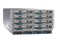 Cisco UCS 5108 Blade Server Chassis SmartPlay Select - Rackmonterbar 6U - opp til 8 blad - strømforsyning - "hot-plug" 2500 watt - gjenfabrikert - med 2 x UCS 6324 Fabric Interconnect UCS-SPM-MINI-RF
