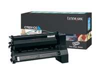 Lexmark - Ekstra høy ytelse - cyan - original - tonerpatron LCCP, LRP - for Lexmark C782dn, C782dtn, C782n, X782e, X782e MFP, X782e Page Plus Solution C782X1CG