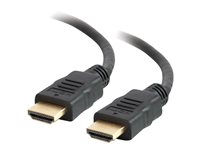 C2G 1.5ft HDMI Cable - High Speed 4K HDMI Cable - HDMI Cable with Ethernet - 4K 60Hz - M/M - HDMI-kabel med Ethernet - HDMI hann til HDMI hann - 45.7 cm - skjermet - svart 50606