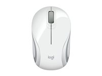 Logitech M187 - Mus - optisk - trådløs - 2.4 GHz - USB trådløs mottaker - hvit 910-002735