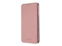 Insmat Exclusive - Baksidedeksel for mobiltelefon - kartong+papir+aluminiumsfolie, termoplast-polyuretan (TPU), polyuretan - roserosa - for Samsung Galaxy A55 650-3235