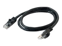 C2G Cat6 Booted Unshielded (UTP) Network Patch Cable - Koblingskabel - RJ-45 (hann) til RJ-45 (hann) - 50 cm - UTP - CAT 6 - formstøpt, uten hindringer, flertrådet - svart 83405