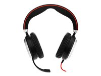 Jabra Evolve 80 UC stereo - Hodesett - full størrelse - kablet - aktiv støydemping 7899-829-289