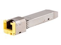 HPE Aruba Cat6A - SFP+ transceivermodul - 10GbE - 10GBase-T - RJ-45 - opp til 30 m - for P/N: R9G10A#ACD, R9G11A#ACD, R9G16A#ACD, R9G17A#ABA, R9G17A#ACD, R9G22A#ACD, R9G23A#ACD R9F85A