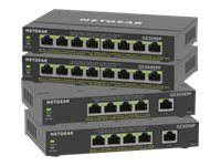 NETGEAR Plus GS308EP - Switch - smart - 8 x 10/100/1000 (PoE+) - stasjonær, veggmonterbar - PoE+ (62 W) GS308EP-100PES