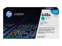 HP 648A - Cyan - original - LaserJet - tonerpatron (CE261A) - for Color LaserJet Enterprise CP4025dn, CP4025n, CP4525dn, CP4525n, CP4525xh CE261A