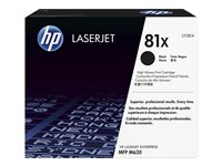 HP 81X - Høy ytelse - svart - original - LaserJet - tonerpatron (CF281X) - for LaserJet Enterprise M632, MFP M630; LaserJet Enterprise Flow MFP M630; Officejet Pro 8730 CF281X