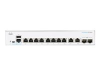 Cisco Business 350 Series 350-8P-2G - Switch - L3 - Styrt - 8 x 10/100/1000 (PoE+) + 2 x kombo-SFP - rackmonterbar - PoE+ (67 W) CBS350-8P-2G-EU