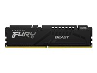 Kingston FURY Beast - DDR5 - modul - 32 GB - DIMM 288-pin - 5600 MHz / PC5-44800 - CL36 - 1.25 V - ikke-bufret - on-die ECC - svart KF556C36BBE-32