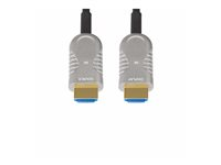 StarTech.com 50ft (15.2m) HDMI 2.1 Hybrid Active Optical Cable (AOC), CMP, Plenum Rated, 8K Ultra High Speed HDMI Fiber Optic Cable, 48Gbps, 8K 60Hz/4K 120Hz, HDR10+/FRL/TMDS/eARC - CMP In Wall HDMI 2.1/2.0 Cord (8K-A-50F-HDMI-CABLE) - Ultra High Speed - HDMI-kabel - HDMI hann til HDMI hann - 15.2 m - hybridkobber / fiberoptikk - svart - 4K 120 Hz støtte, 4K 60Hz støtte, 8K 60Hz støtte, Active Optical Cable (AOC) 8K-A-50F-HDMI-CABLE